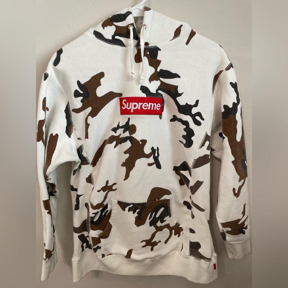 Supreme Box Logo Cow Camo Hoodie